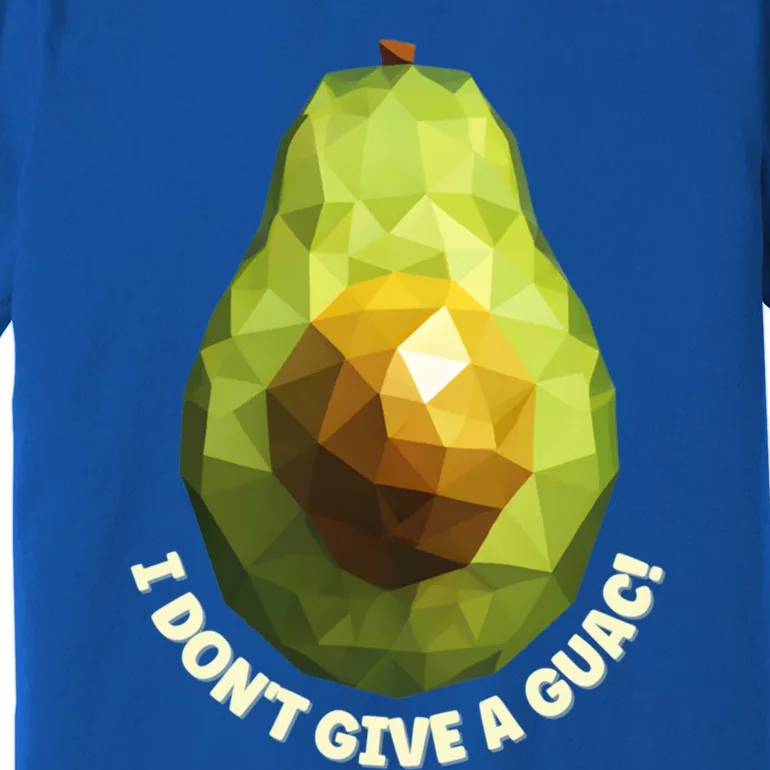 I Don't Give A Guac! Avocado Low Poly Funny Quote Gift Premium T-Shirt