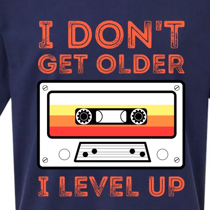 I Don't Get Older I Level Up Funny Sueded Cloud Jersey T-Shirt