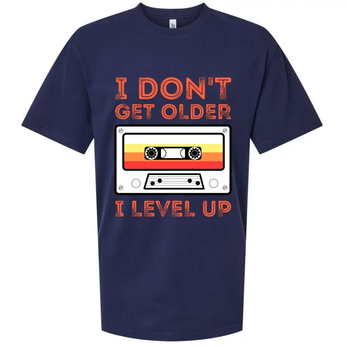 I Don't Get Older I Level Up Funny Sueded Cloud Jersey T-Shirt