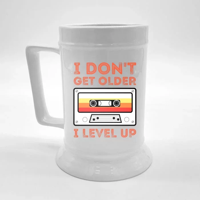 I Don't Get Older I Level Up Funny Front & Back Beer Stein