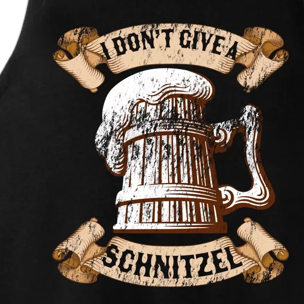 I Don't Give A Schnitzel Oktoberfest Germany Ladies Tri-Blend Wicking Tank