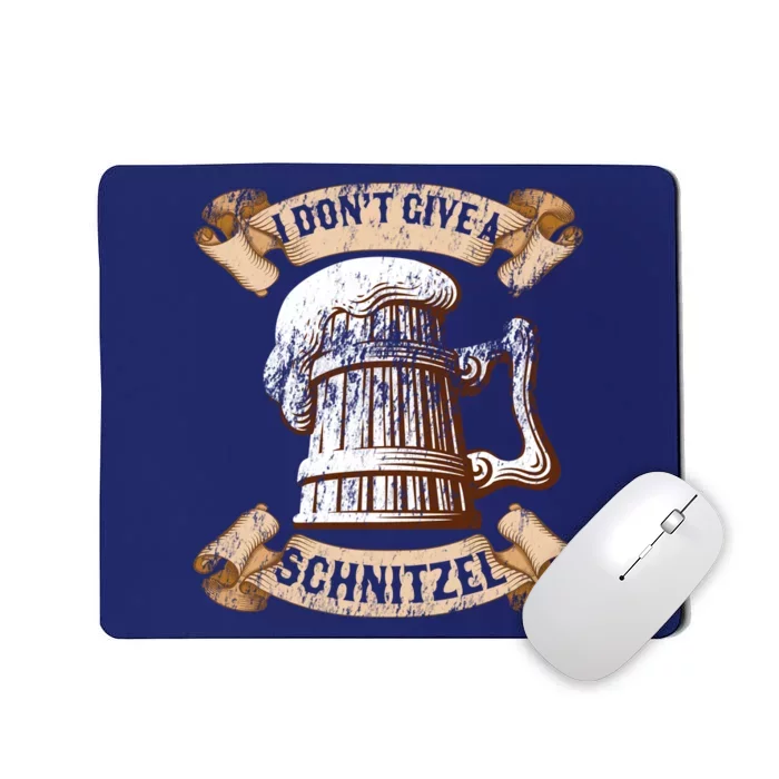 I Don't Give A Schnitzel Oktoberfest Germany Mousepad