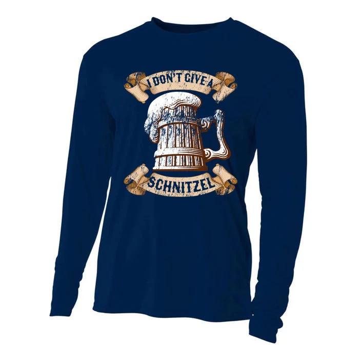 I Don't Give A Schnitzel Oktoberfest Germany Cooling Performance Long Sleeve Crew