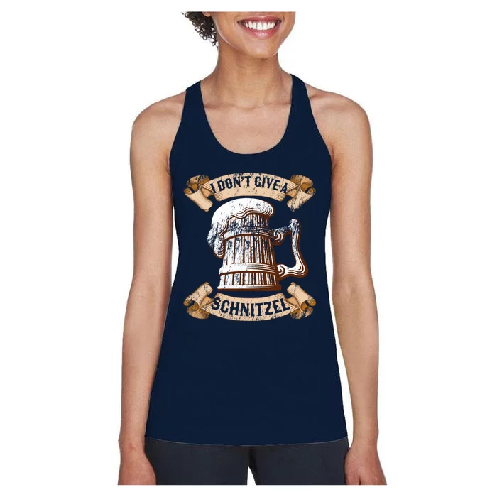 I Don't Give A Schnitzel Oktoberfest Germany Women's Racerback Tank