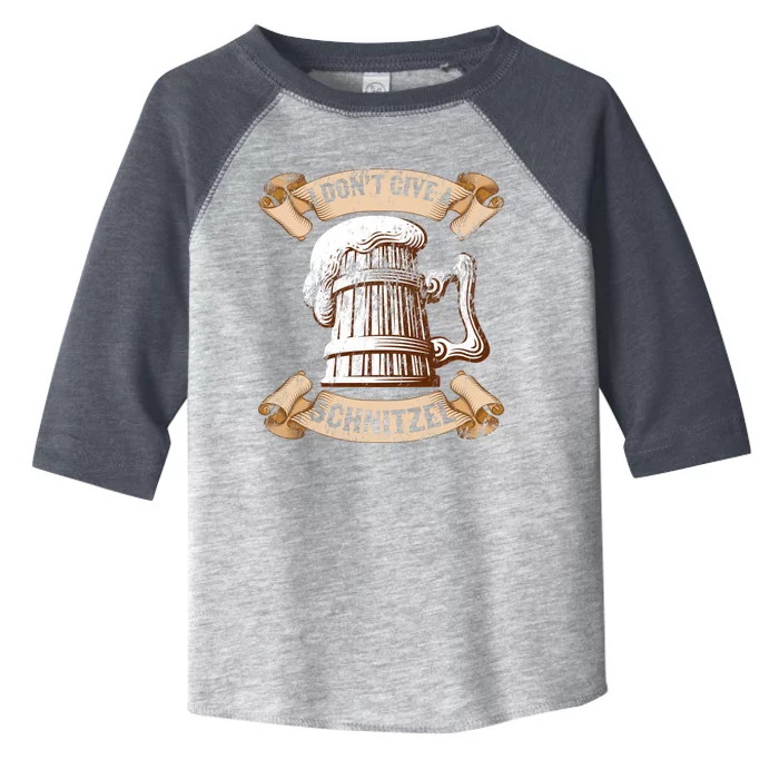 I Don't Give A Schnitzel Oktoberfest Germany Toddler Fine Jersey T-Shirt