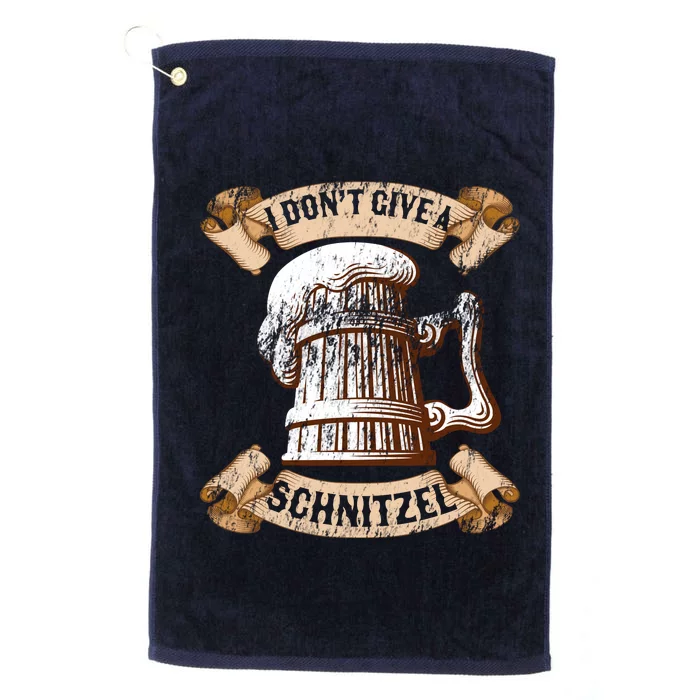 I Don't Give A Schnitzel Oktoberfest Germany Platinum Collection Golf Towel