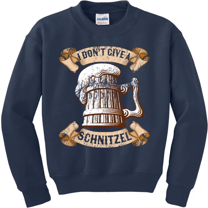 I Don't Give A Schnitzel Oktoberfest Germany Kids Sweatshirt