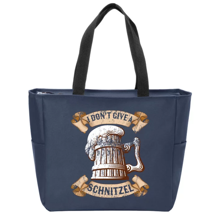 I Don't Give A Schnitzel Oktoberfest Germany Zip Tote Bag