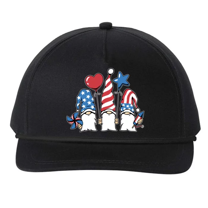 Independence Day Gnome Snapback Five-Panel Rope Hat