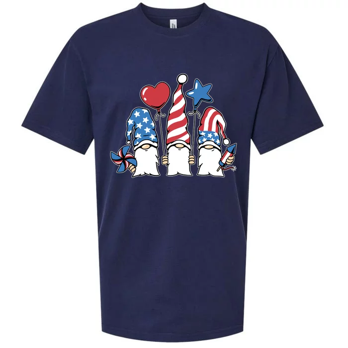 Independence Day Gnome Sueded Cloud Jersey T-Shirt