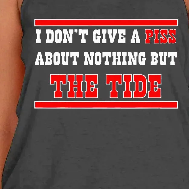 I Don’T Give A Piss About Nothing But The Tide Women's Knotted Racerback Tank