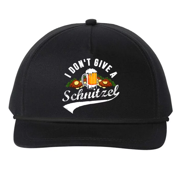 I Dont Give A Schnitzel Oktoberfest Beer Festival Snapback Five-Panel Rope Hat