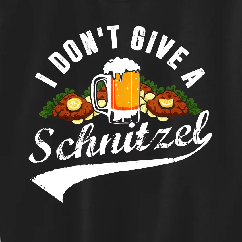 I Dont Give A Schnitzel Oktoberfest Beer Festival Kids Sweatshirt