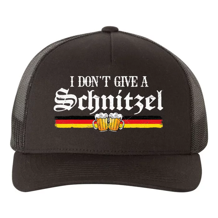 I Dont Give A Schnitzel Funny Oktoberfest German Yupoong Adult 5-Panel Trucker Hat