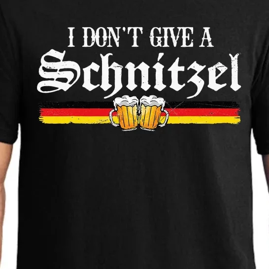 I Dont Give A Schnitzel Funny Oktoberfest German Pajama Set