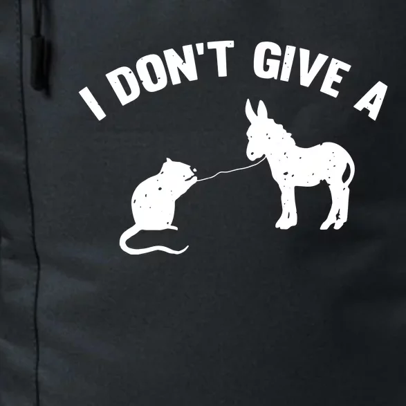 I Dont Give A Rats Ass Distressed Daily Commute Backpack