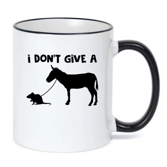 I Dont Give A Rats Ass Mouse Walking Donkey Black Color Changing Mug