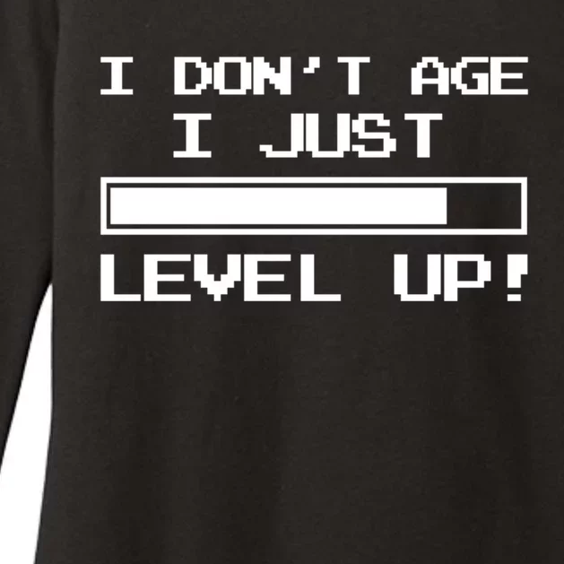 I Dont Get Old I Level Up Funny Retro Gamer Cute Gift Adult Great Gift Womens CVC Long Sleeve Shirt