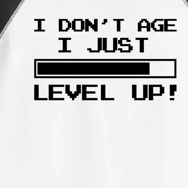 I Dont Get Old I Level Up Funny Retro Gamer Cute Gift Adult Great Gift Toddler Fine Jersey T-Shirt