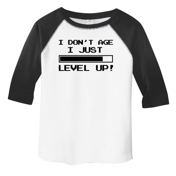 I Dont Get Old I Level Up Funny Retro Gamer Cute Gift Adult Great Gift Toddler Fine Jersey T-Shirt