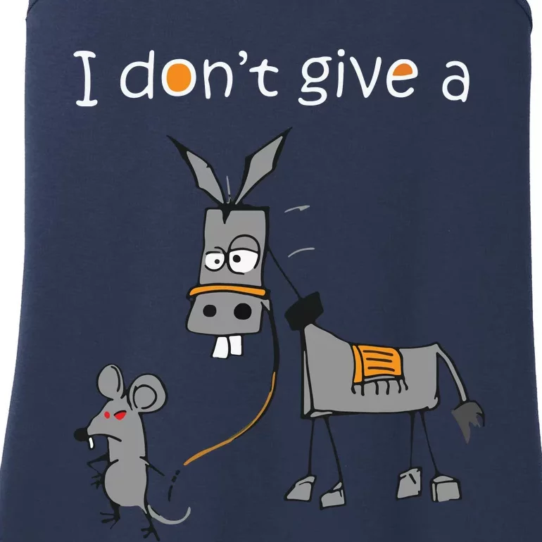 I Dont Give A Rats Ass Mouse Walking Donkey Ladies Essential Tank