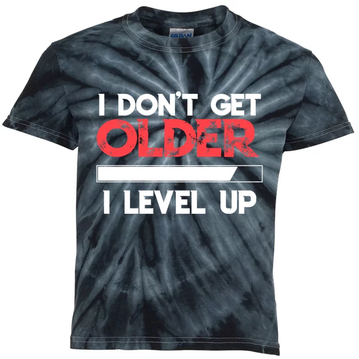 I Dont Get Older I Level Up SNES Controller Gift Kids Tie-Dye T-Shirt