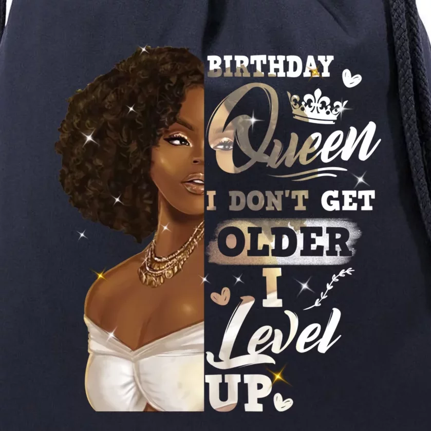 I Dont Get Older I Level Up African American Birthday Cute Gift Drawstring Bag