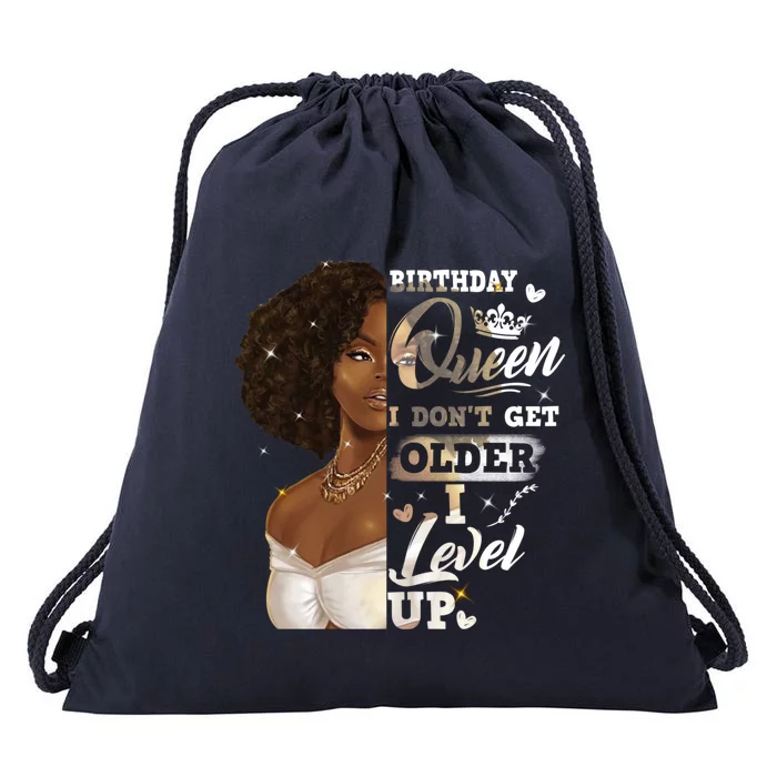 I Dont Get Older I Level Up African American Birthday Cute Gift Drawstring Bag