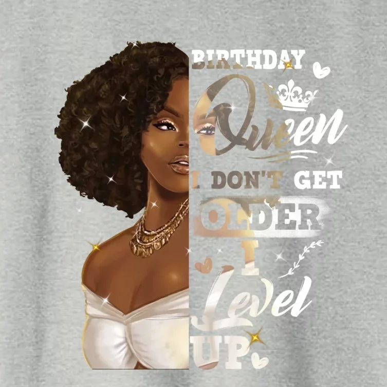 I Dont Get Older I Level Up African American Birthday Cute Gift Women's Crop Top Tee