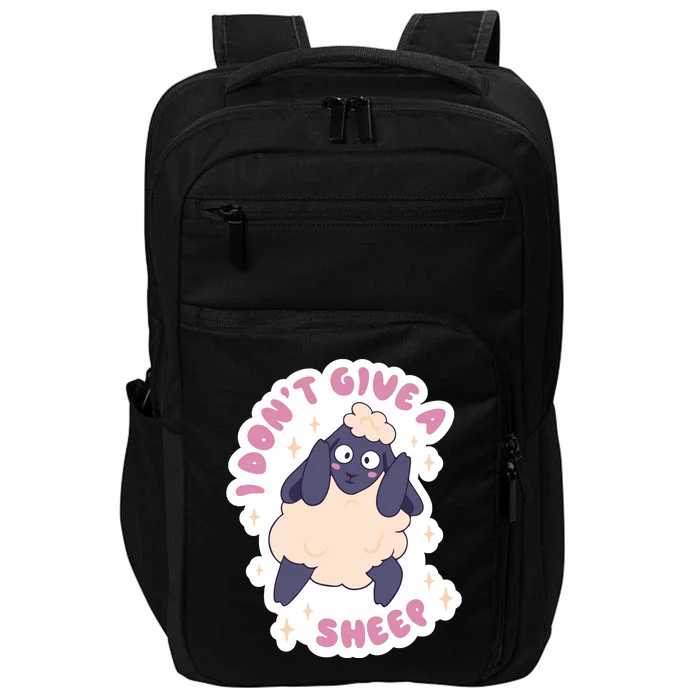 I Don't Give A Sheep Funny Impact Tech Backpack