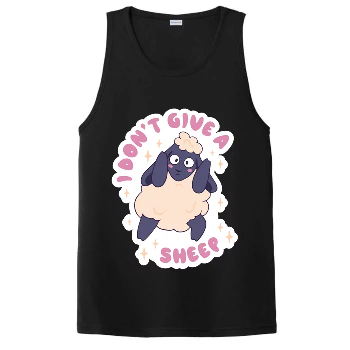 I Don't Give A Sheep Funny Performance Tank