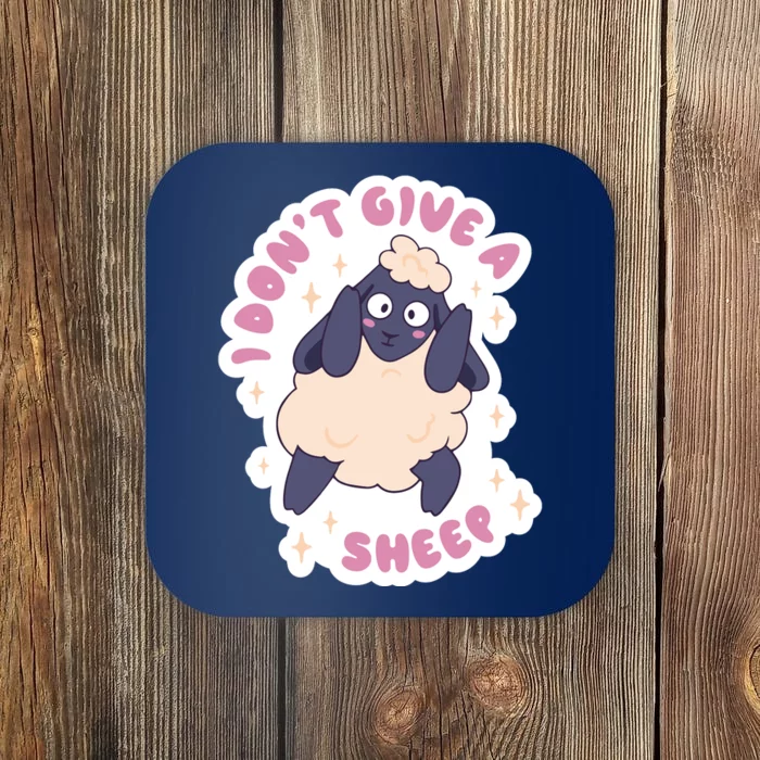 I Don't Give A Sheep Funny Coaster