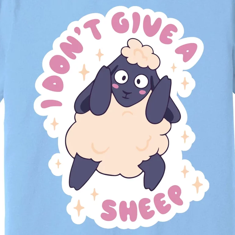 I Don't Give A Sheep Funny Premium T-Shirt