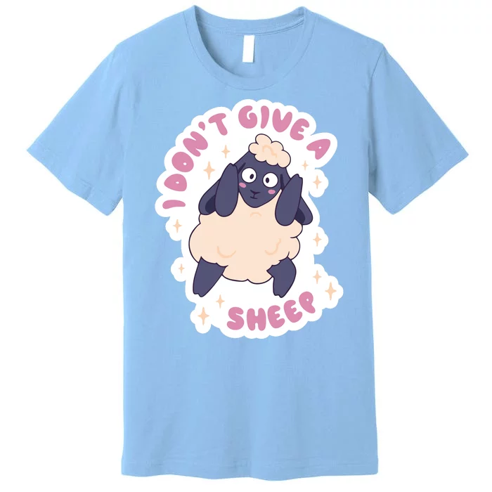 I Don't Give A Sheep Funny Premium T-Shirt