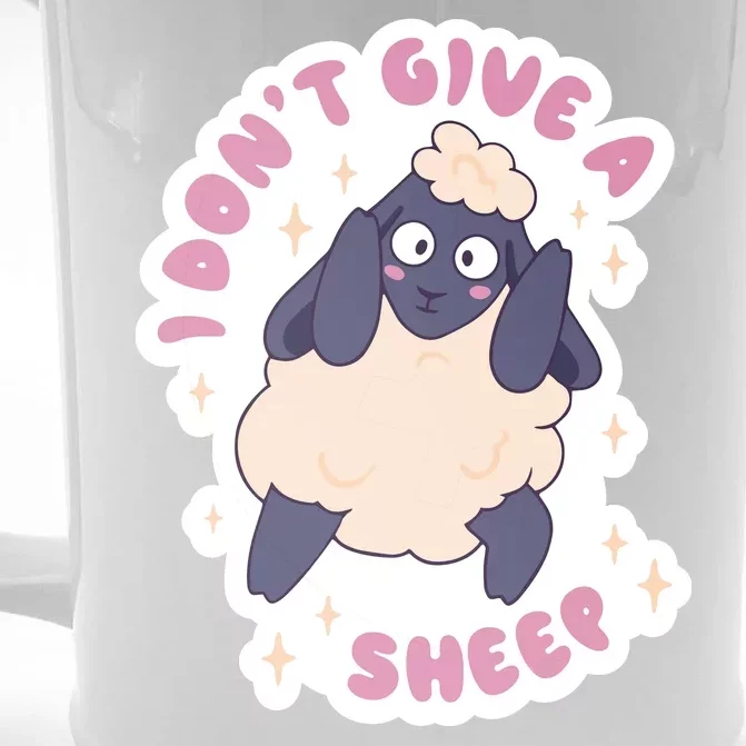 I Don't Give A Sheep Funny Front & Back Beer Stein