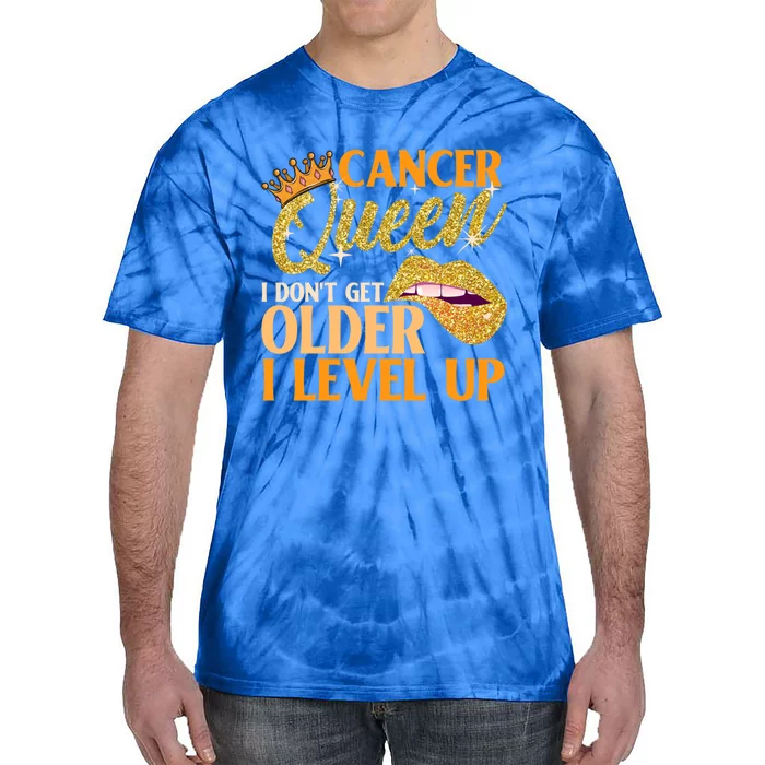 I Dont Get Older I Level Up Cancer Cute Gift Tie-Dye T-Shirt