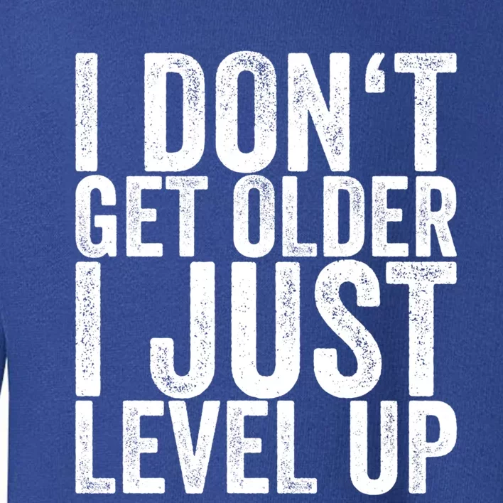 I Dont Get Older I Just Level Up Funny Gift Toddler Sweatshirt