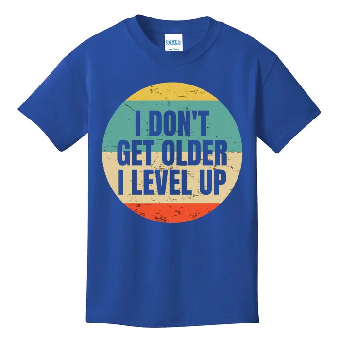 I Dont Get Older I Level Up Gift Controller Gamer Gift Kids T-Shirt