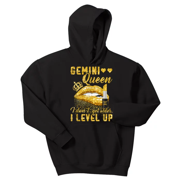 I Dont Get Older I Level Up Gemini Kids Hoodie