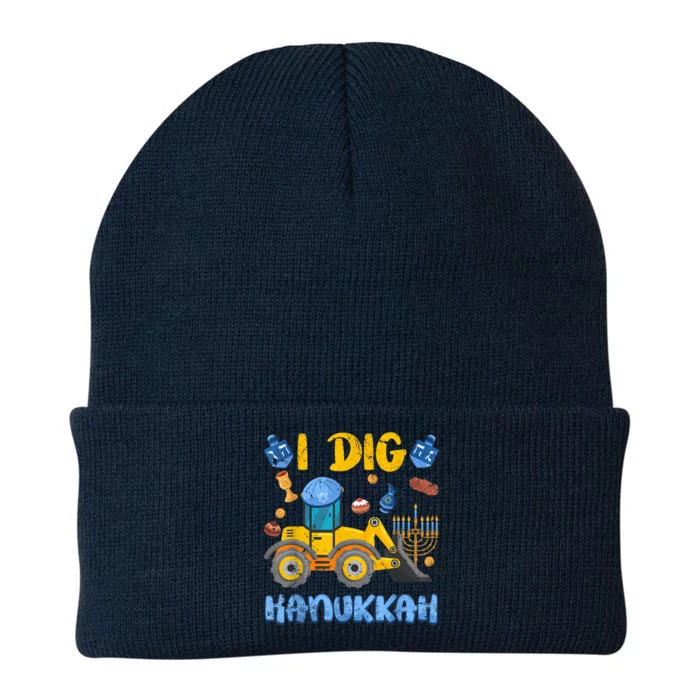 I Dig Hanukkah Excavator Construction Toddler  Boys Gift Knit Cap Winter Beanie