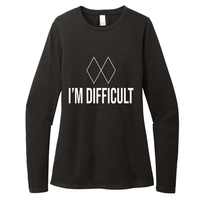 Im Difficult Hoodie Black Diamond Womens CVC Long Sleeve Shirt