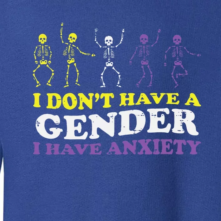 I Dont Have Gender Enby Pride Flag Lgbtq Toddler Sweatshirt