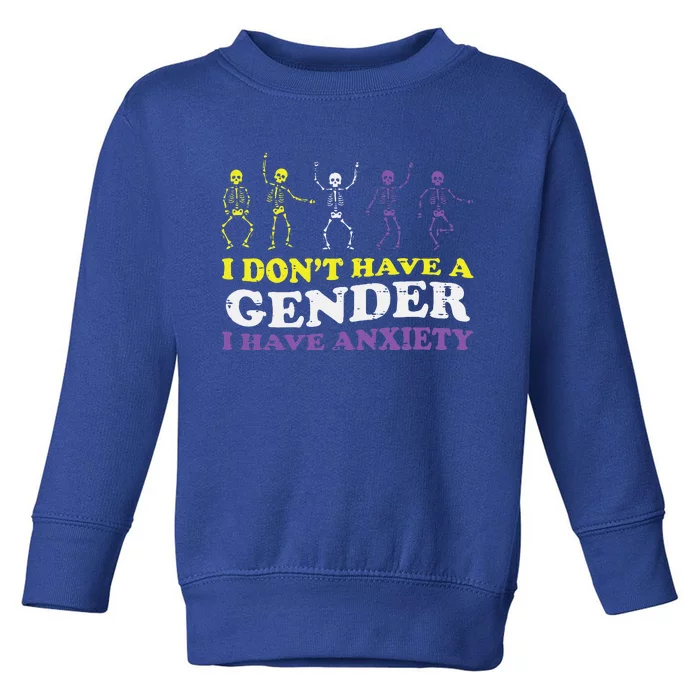 I Dont Have Gender Enby Pride Flag Lgbtq Toddler Sweatshirt