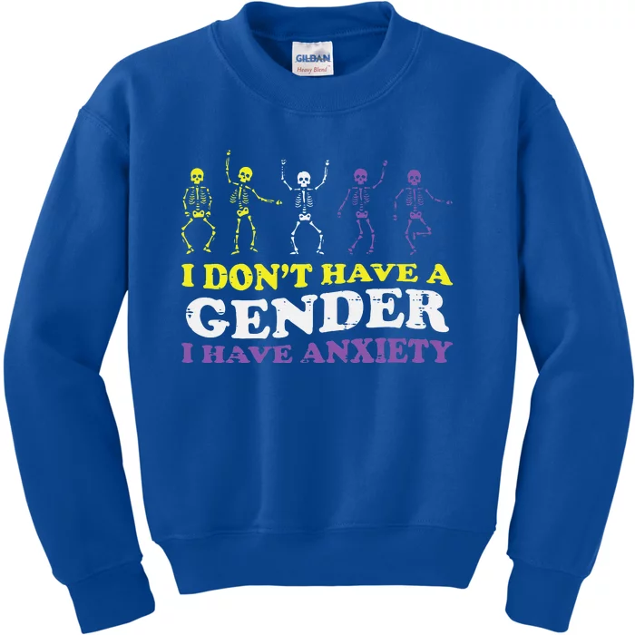 I Dont Have Gender Enby Pride Flag Lgbtq Kids Sweatshirt