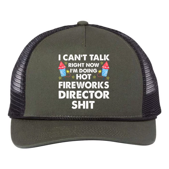 Im Doing Hot Fireworks Director Firework Director Gift Retro Rope Trucker Hat Cap