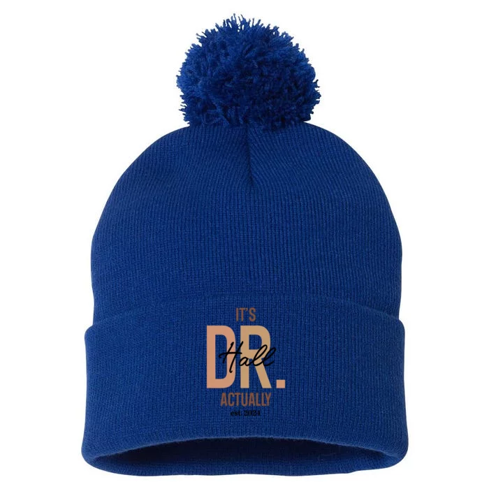 ItS Dr Hall Actually Est 2024 Pom Pom 12in Knit Beanie