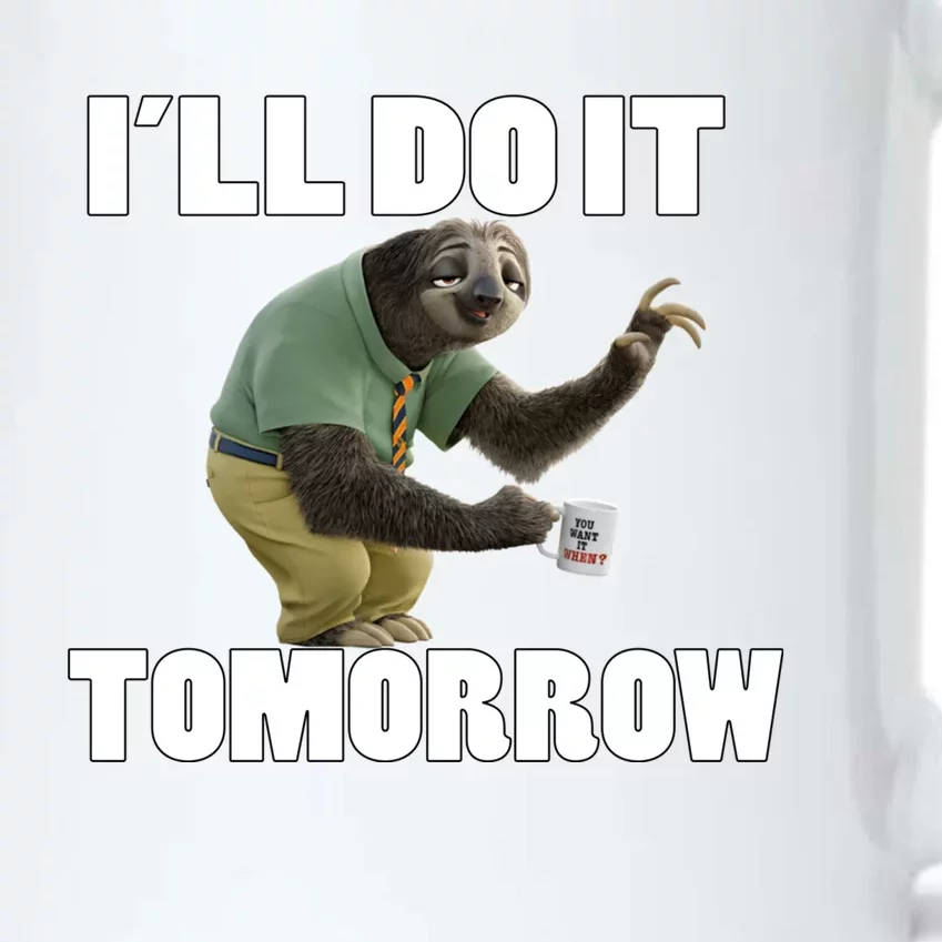 I´ll Do It Tomorrow Sloth Lover Sloths Animal Black Color Changing Mug