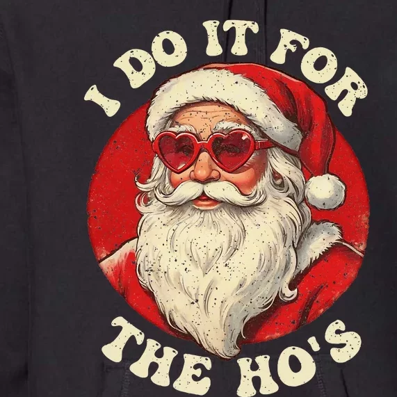 I Do It For The Hos Funny Santa Quotes I Do it For The Hos Premium Hoodie