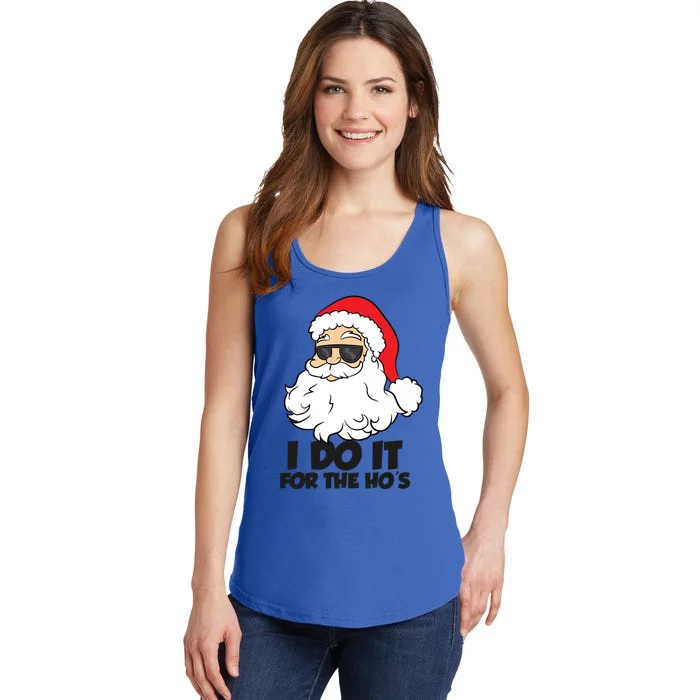 I Do It For The Hos Christmas Santa Meaningful Gift Ladies Essential Tank