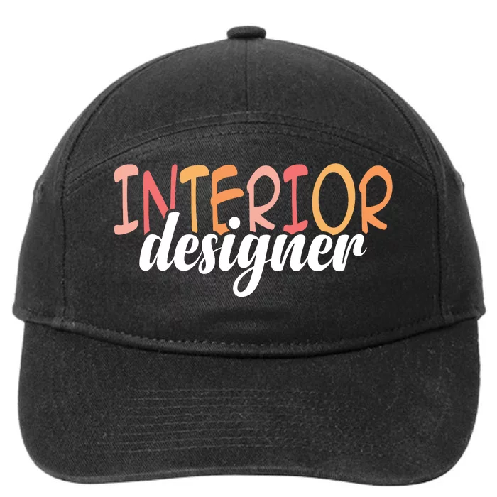 Interior Designer Interior Design Architecture 7-Panel Snapback Hat